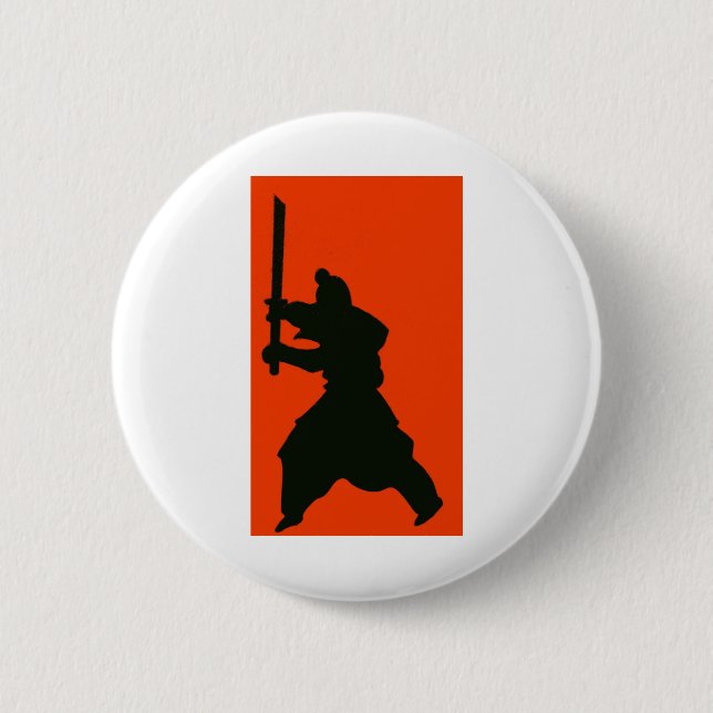 Bushido-Art des Kriegers Button (Vorderseite)