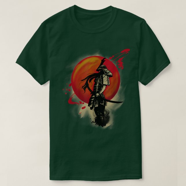 Bushido Code Samurai Japan T - Shirt Kopierkopie  (Design vorne)