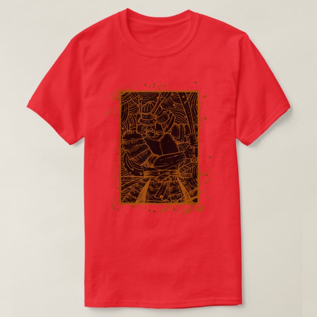 Bushido Code Samurai Japan T - Shirt Kopierkopie  (Design vorne)