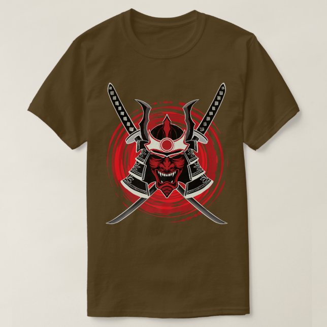 Bushido Code Samurai Katana Premium T - Shirt Copy (Design vorne)
