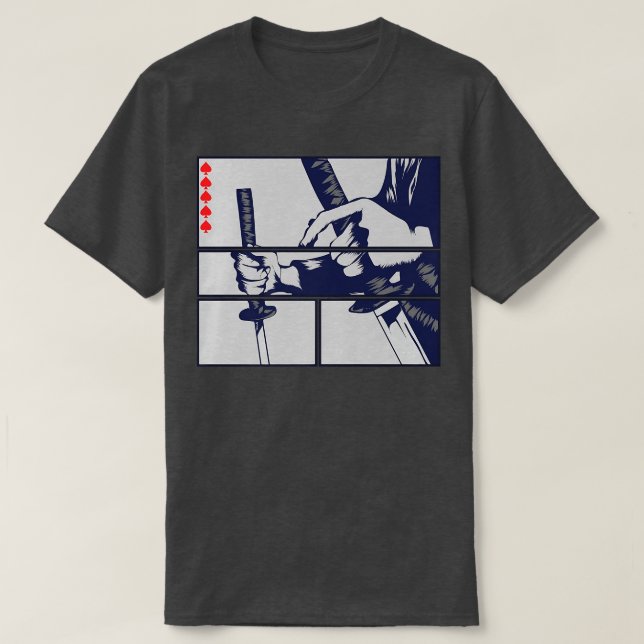 Bushido Code Samurai Schwerter für japanisches War T-Shirt (Design vorne)