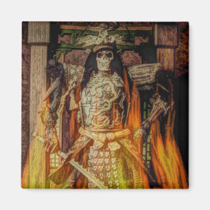 bushido japanischer Samurairüstungs-Samuraischäd Magnet