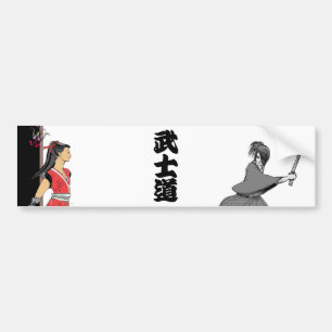 BUSHIDO KANJI JAPAN AUTOAUFKLEBER