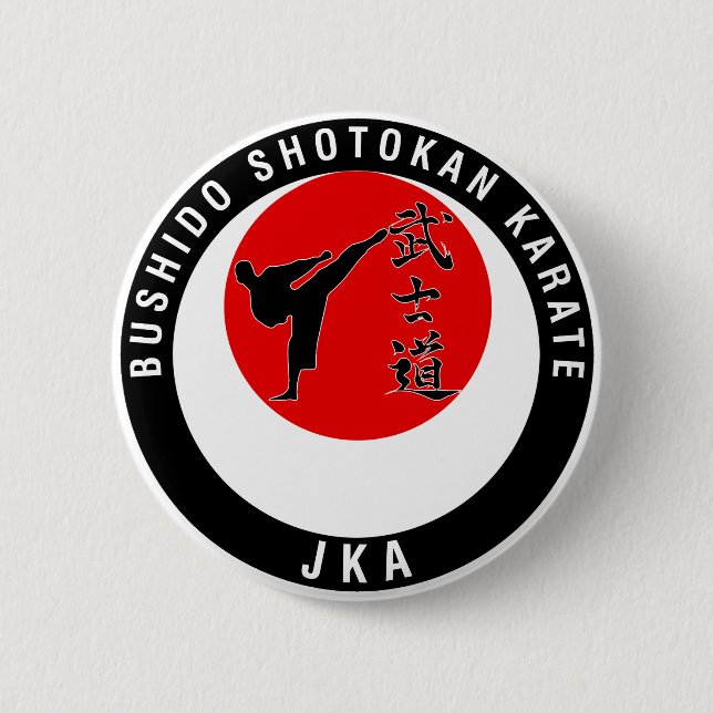 Bushido Logo-Marke Button (Vorderseite)