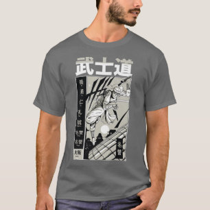 Bushido Samurai Japanisch ästhetische Schwertmänne T-Shirt