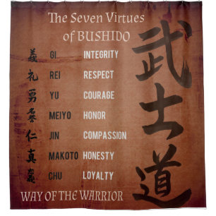 BUSHIDO-VIRTUEN DUSCHVORHANG