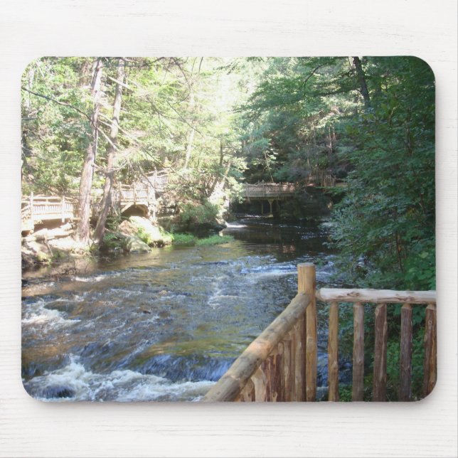 Bushkill Fälle - Mt. Pocono, PA Mousepad (Vorne)