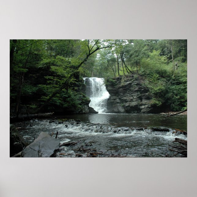 Bushkill Falls in the Poconos. drucken Sie 008 Poster (Vorne)