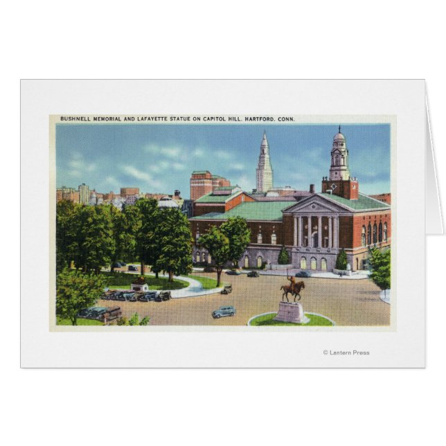 Bushnell Memorial, Lafayette Statue (Vorderseite (Horizontal))