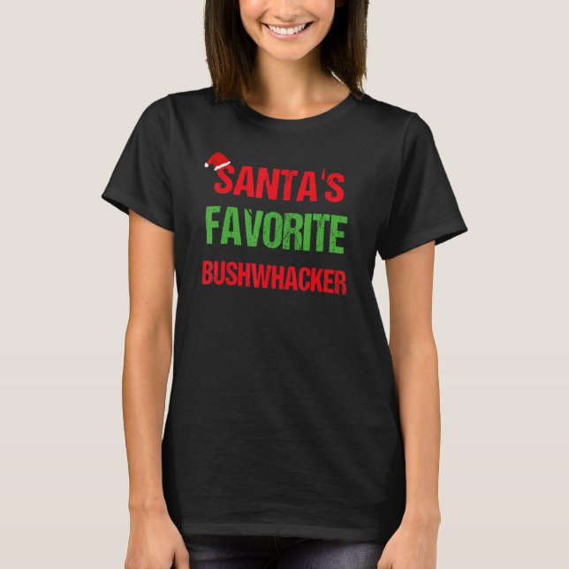 Bushwhacker Funny Pajama Weihnachten T-Shirt (Vorderseite)
