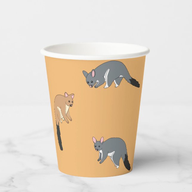 Bushy Tail Possums Paper cup Pappbecher (Vorderseite)