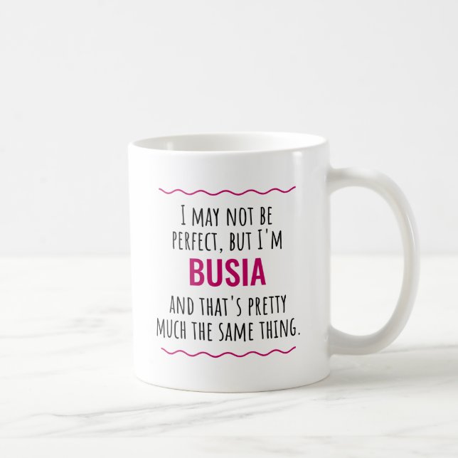 Busia Geschenk Polnisch Polen Babcia Grandma Kaffeetasse (Rechts)