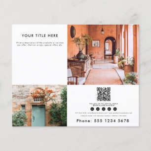 Business 2 Werbemittel Foto QR Code Social Media Flyer