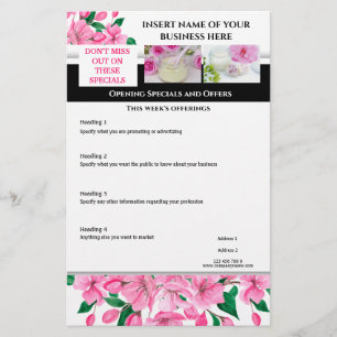 Business 4 Foto Kirschblüte Wellness-Center Salon  Flyer