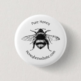 Business Abzeichen - Honigbienendesign Button