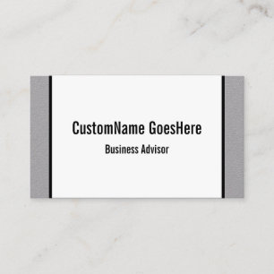 Business Advisor-Visitenkarte für Low-Key Visitenkarte