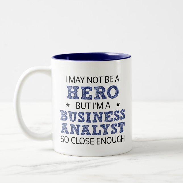Business Analyst Novelty Zweifarbige Tasse (Links)