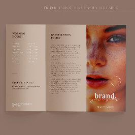 Business Beauty Salon Trifold Broschüre