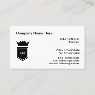 Business-Berufliche Monogram-Visitenkarten Visitenkarte