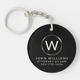 Business Beruflicher Minimalistischer Monogramm-Sc Schlüsselanhänger