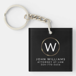 Business Beruflicher Minimalistischer Monogramm-Sc Schlüsselanhänger
