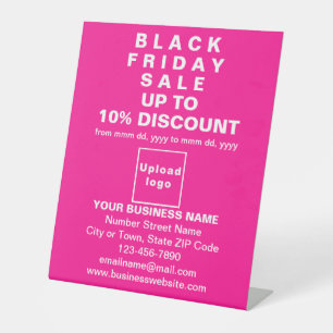 Business Black Friday Sale auf Pink Pedestal Sign Sockelschild