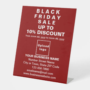 Business Black Friday Sale auf Red Pedestal Sign Sockelschild