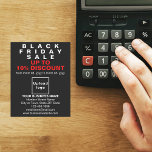 Business Black Friday Sale auf schwarzem Flyer<br><div class="desc">Anpassbarer Flyer mit Black Friday Sale, Ihr Firmenname und andere Informationen über Ihr Unternehmen, ein Marketing-Material, das Sie verwenden können, um mehr Kunden anzuziehen. Passen Sie es an und vertreiben Sie es, um mehr Kunden zu gewinnen, Ihre Produkte oder Kunden zu kaufen, um Ihre Dienste zu mögen. Designfarben sind rot-weiße...</div>