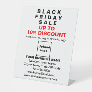 Business Black Friday Sale auf White Pedestal Sign Sockelschild