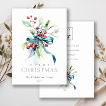 Business Blue Green Winter Berries Firmenlogo