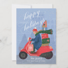 Business Boutique Non-Foto Happy Holidays Card Feiertagskarte