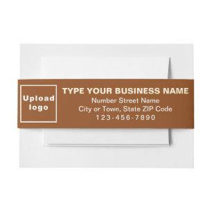 Business Brown Landscape Format Einladungsbanderole