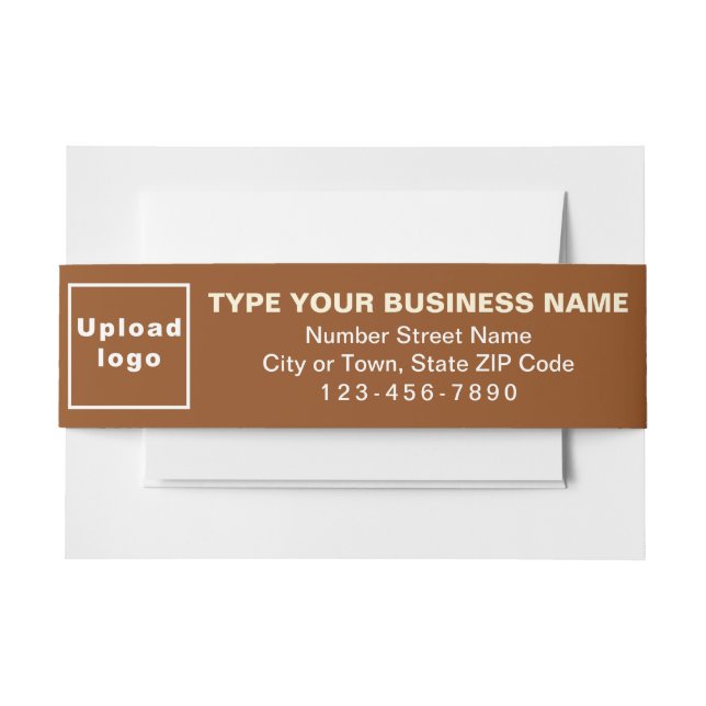Business Brown Landscape Format Einladungsbanderole (Vorderseite Beispiel)
