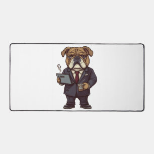Business Bulldogge � Lustiger Bürohund Schreibtischunterlage