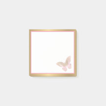 Business Butterfly Pink Gold 3x3