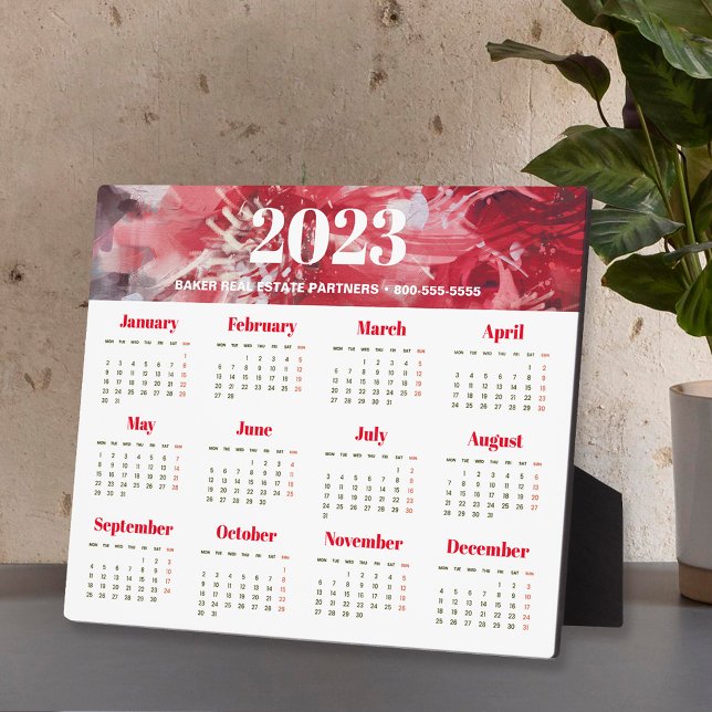 Business Calendar Easel Fotoplatte (Von Creator hochgeladen)