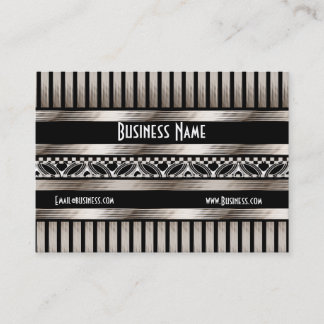 Business Card Art Deco Black Sepia Visitenkarte
