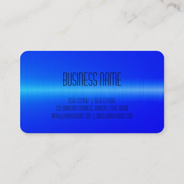Business Card aus Edelstahl Visitenkarte (Rückseite)