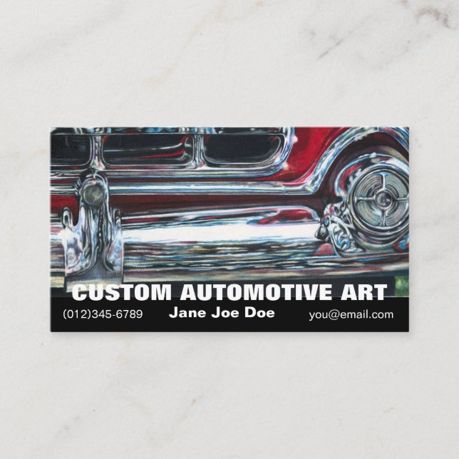 Business Card Automotive Art Visitenkarte (Vorderseite)