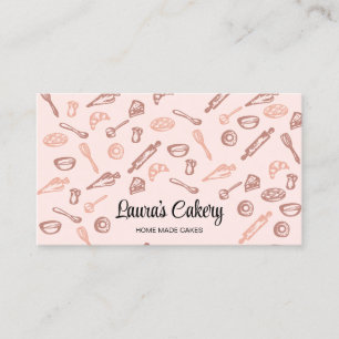 Business Card Backen und Kochen Visitenkarte