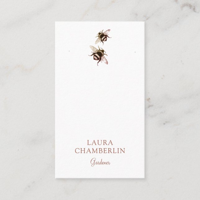 Business Card "Blumen und Bienen" Visitenkarte