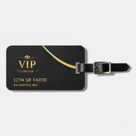 Business Card Custom Black VIP Gepäckanhänger