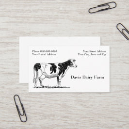 Business Card der Rindermilchfarm Visitenkarte