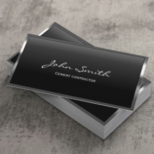 Business Card des Auftragnehmers für die Metallver Visitenkarte