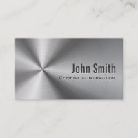 Business Card des Auftragnehmers für Edelstahl-Zem