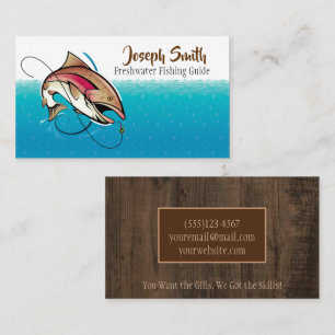 Business Card des beruflichen Fischereiführers Visitenkarte