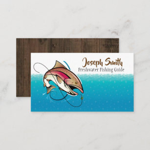 Business Card des beruflichen Fischereiführers Visitenkarte
