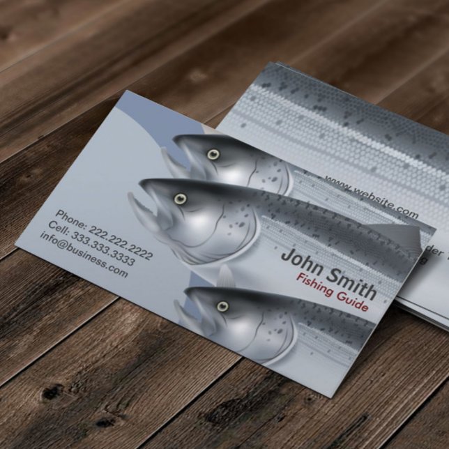 Business Card des beruflichen Fischereiführers Visitenkarte (Von Creator hochgeladen)