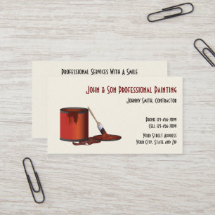 Business Card des beruflichen Malers AN Visitenkarte