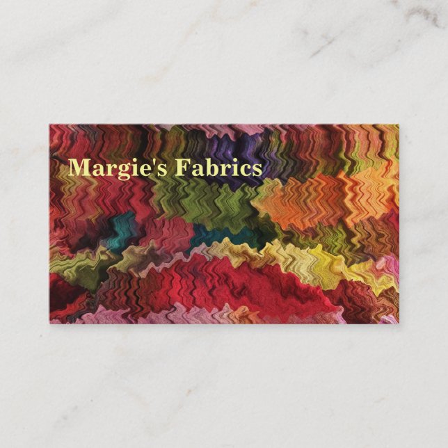 Business Card des Fabric Store Visitenkarte (Vorderseite)